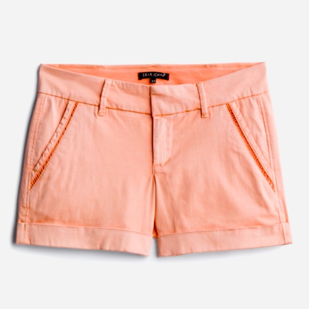 DEAR JOHN Finnegan Pocket Crochet Detail Short